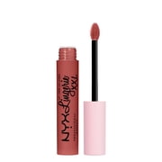 NYX PROFESSIONAL MAKEUP, Lip Lingerie XXL Matte Liquid Lipstick, Vegan Formula - TURN ON (Peach Nude)