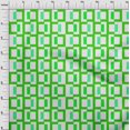 thumbnail image 4 of oneOone Viscose Chiffon Light Green Fabric Geometric Craft Projects Decor Fabric Printed By The Yard 42 Inch Wide, 4 of 4