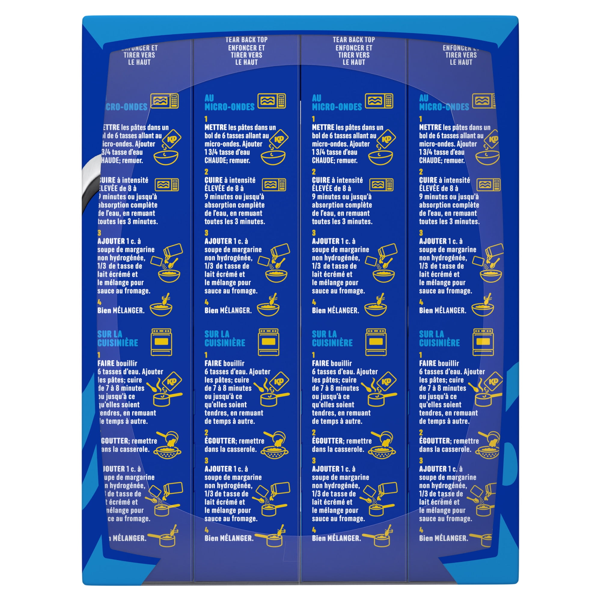 Kraft Dinner Macaroni au Fromage Original, Boîte Repas, Caisse, Stable à Température Ambiante