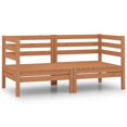 thumbnail image 1 of vidaXL Canapés d'Angle de Jardin 2 Pcs Brun Miel en Pin Massif, 1 of 5