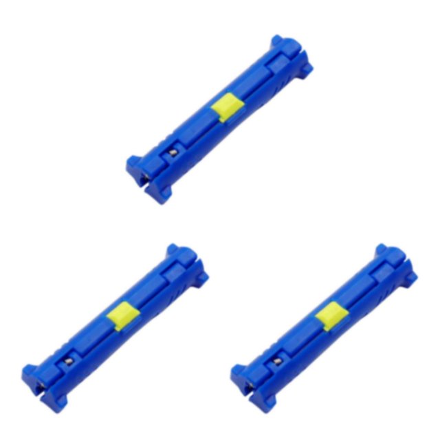 relayinert Durable Wire Stripper Pen Cutter For Coaxial Stripping Tool Wide Application Blue 3Set
