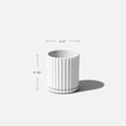 thumbnail image 3 of Veradek Mason Series Demi 6" Planter 2 Pack White, 3 of 9