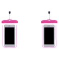 thumbnail image 1 of Transemion Waterproof Underwater Case Cover Bag Dry Pouch for Mobile Phone rose red 2Set, 1 of 6