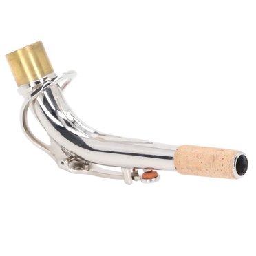 Saxophone Alto Cou, Saxophone Partie du Cou Plier Métal Liège Accessoire de Qualité Sonore pour la Performance
