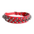 thumbnail image 1 of Spiked Pu Leather Dog Collar Soft Funny Mushrooms Rivet Spike Studded Puppy Adjustable Outdoor Dog Collars for Small Medium Large Dogs Cats, 1 of 7
