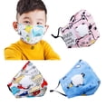 thumbnail image 2 of pitrice Children Mask Filter Cartoon Cotton Mouth Face Cover Filters Accessory 1pc Little dinosaur+breathing valve 1Set, 2 of 5