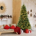 thumbnail image 3 of Gymax 7 FT Pre-Lit Artificial Christmas Tree Hinged Xmas Tree w/ 1188 Branch Tips & 700 LED Lights, 3 of 10