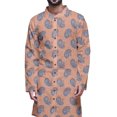 thumbnail image 2 of Atasi Printed Kurta Pajama For Men Asymmetric Style Casual Summer Clothing, 2 of 2