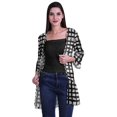 thumbnail image 2 of Moomaya Printed Georgette Shrug Ruffled Back Drop Hem Beach Cover Up For Women, 2 of 5