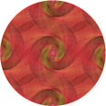 thumbnail image 1 of Ahgly Company Tapis d'Intérieur Ronds Transitionnels Lavables à la Machine Orange Rouge Orange, 8 Pieds Rond, 1 of 7