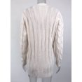 thumbnail image 4 of Cardigan en Tricot à Manches Longues pour Femmes avec Bouton Ouvert sur le devant, 4 of 6