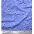 thumbnail image 1 of Soimoi Moss Georgette Fabric Aster Floral Print Fabric by Yard 42 Inch Wide, 1 of 3
