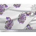 thumbnail image 2 of Soimoi Polyester Crepe Fabric Leaves & Floral Block Decor Fabric Printed Yard 42 Inch Wide, 2 of 3