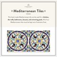 thumbnail image 4 of Casablanca Market MT034 Mediterranean Ceramic Carthage Mosaic Tile, Blue/Yellow, 4 of 5