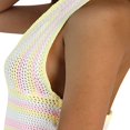 thumbnail image 4 of Women Bodycon Halter Sleeveless Backless Knitted Party Tank Dress, 4 of 6