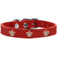 thumbnail image 1 of Gold Crown Widget Genuine Leather Dog Collar Red 26, 1 of 1