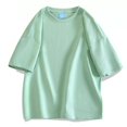 thumbnail image 1 of Gspmoly T-Shirt pour Hommes, Haut Décontracté Uni à Manches Courtes Col Rond Blouses pour Sortir Économies, 1 of 7