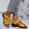 thumbnail image 1 of LSLJS Chaussures Compensées pour Femmes, Pantoufles d'Été pour Dames Chaussures Décontractées pour Femmes Sandales Compensées Romaines Décontractées à Fleurs, 1 of 7