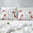 thumbnail image 4 of Erosebridal Cardinal Bird Bed Sheets Set Full Size, Botanical Birch Bedding Set, Animal Theme Decor, 4 of 6