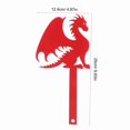 thumbnail image 3 of Qixi Mailbox Flag Mailboxes Banner Flags Mail Boxes Emblems Dragon Mailbox Ornament Decorative Metal Flag Vertical Flag for Mailbox Metal Dragon Flag Mailbox Repair Kit Red Red Clearance Sale!, 3 of 9