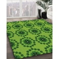 thumbnail image 3 of Ahgly Tapis Rectangulaire Lavable en Machine Vert Transitionnel, 5 Pieds x 7 Pieds, 3 of 7