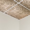 thumbnail image 2 of Great Lakes Tin Jamestown Champagne 2ft x 2ft Lay In Ceiling Tiles (5 Pack), 2 of 6