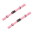thumbnail image 1 of 2pcs Universal Backpack Chest Stability Strap Heavy Duty Adjustable Waist Strap Waist Strap Pink, 1 of 8