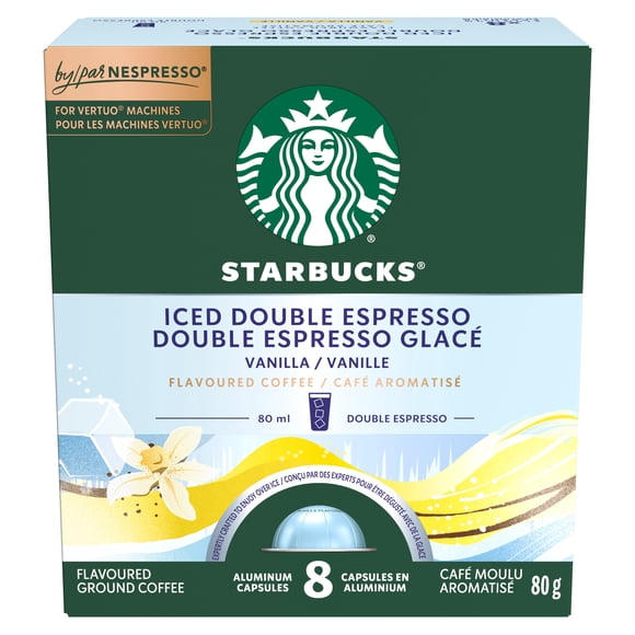 STARBUCKS Iced Double Espresso Vanilla Flavoured Coffee Capsules For NESPRESSO VERTUO