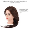 thumbnail image 4 of Mannequin de Formation en Coiffure 80 % Cheveux Humains Beau Tête Tête avec Cheveux Coiffeur Coiffeur, 4 of 8