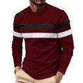 thumbnail image 1 of AherBiu T-Shirts à Manches Longues pour Hommes à Col Ras du Cou Ajustés Décontractés Mode Golf Sports Tees Hauts, 1 of 4