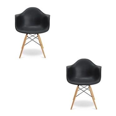 Chaise pour enfants en plastique de style moderne du milieu du siècle, ENSEMBLE DE 2