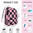 thumbnail image 4 of Buffalo Plaid Print Backpack, Classic Red and Black Checkered Daypack with Rustic Farmhouse Plaid Aesthetic for Daily Use, 4 of 5