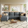 thumbnail image 1 of LLappuil Modular Sectional Sofa, 6 Seat Modular Sectional Sofa with Storage, Velvet Waterproof Anti-Scratch Sofa for Living Room, 1 of 8