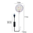thumbnail image 3 of Vaidha LED Aquarium Light Colorful Fish Tank Highlight Submersible Spotlights LED Beads Water Proof Light Spotlights For Fish Tank Aquarium Fishbowl, 3 of 7