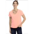thumbnail image 1 of Sierra Socks T-Shirts à Col en V pour Femmes (TG, Saumon), 1 of 2