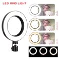 thumbnail image 2 of MesaSe LED Ring Light 6 with Tripod Stand for YouTube Video and Makeup  Mini LED Camera Light with Cell Phone Holder Desktop LED Lamp with 3 Light Modes & 10 Brightness Level, 2 of 8