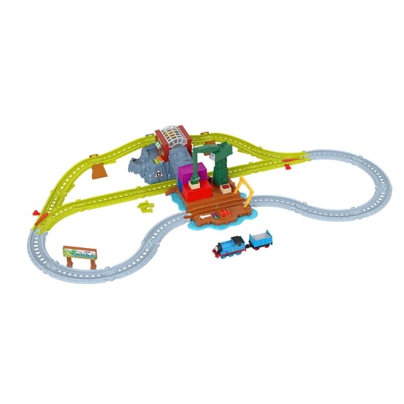 Thomas & Friends Cranky’s Dockside Delivery Train Set from Fisher-Price with Motorized Thomas Engine