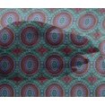 thumbnail image 4 of oneOone Viscose Chiffon Fabric Floral Mandala Block Print Fabric BTY 42 Inch Wide, 4 of 4