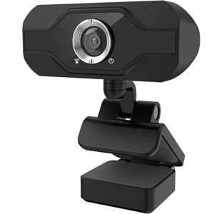PC webcam avec 1080P Microphone, plug-and-play USB webcam avec couverture de confidentialité, adapté pour les réunions de bureau et portable, Zoom, Skype, Facetime, Windows