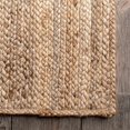 thumbnail image 4 of Aizza Trends 5x8 Ft Oval Natural Jute Area Rug, Boho Chic Natural Jute Area Rug - Hand-Braided, Rustic Farmhouse Decor for Living Room Carpet,, 4 of 4