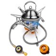 thumbnail image 1 of 5800W Windproof Camping Stove, Portable Camping Gas Stove Outdoor with Piezo Ignition, Foldable Camping Gas Burner Stove, Backpacking Stove Suitable for Hiking, Camping, Trekking and Picnic, 1 of 9