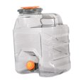 thumbnail image 3 of S SERENABLE Pichet d'Eau de Camping Distributeur de Boisson Étanche avec Robinet Réservoir d'Eau pour Activités de Plein Air Fourgonnette Randonnée Voyage Conduite 10 L, 3 of 9