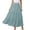 Green, variant on Cottage Bed Skirts Elastic Waist Floral Skirt Light Skirt Girls Woman Skirts Travel plus Size Satin Midi Women's Mid Length With Pockets High Elasticity Waist Flowing Ruffles Casual Summer Blue L