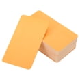 thumbnail image 1 of Unique Bargains 3.5' x 2' Blank Paper Business Cards, 90 Pack Small Index Flash Cards Words Message Note Card, Orange, 1 of 7
