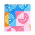 thumbnail image 3 of Mainstays Kids Beach Towel, Happy Check Smiley Faces, 60" x 30", 3 of 5