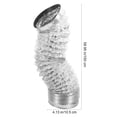 thumbnail image 2 of QUMIIRITY Metal Dryer Vent Hose Vent Hose Aluminum Foil Practical Design 1Set, 2 of 5