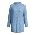 thumbnail image 5 of EGNMCR Chandail à Col Roulé pour Femmes, Chandails pour Femmes Chandail pour Femmes et Hiver Nouveau Ample à Manches de Poupée Chandail Tricoté Uni Demi-Col Roulé Chandail pour Femmes, 5 of 5