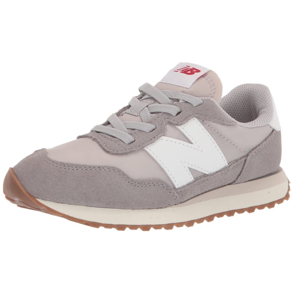 New Balance Boy's 237 V1 Bungee Sneaker, Marblehead/Moonbeam, 12 Little Kid