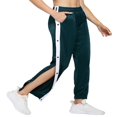 thumbnail image 4 of Women Sweatpants Side Split Snap Button Joggers Tear-Away Workout Pants, 4 of 6