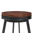 thumbnail image 2 of Topeka 30" Barstool in Mineral Finish and Walnut Wood Seat, 2 of 3